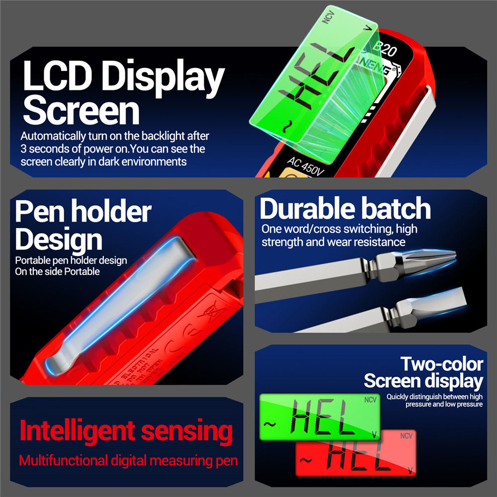ANENG B20 Voltage Tester Pen D - Circuit Test Pencil ulasan dan harga